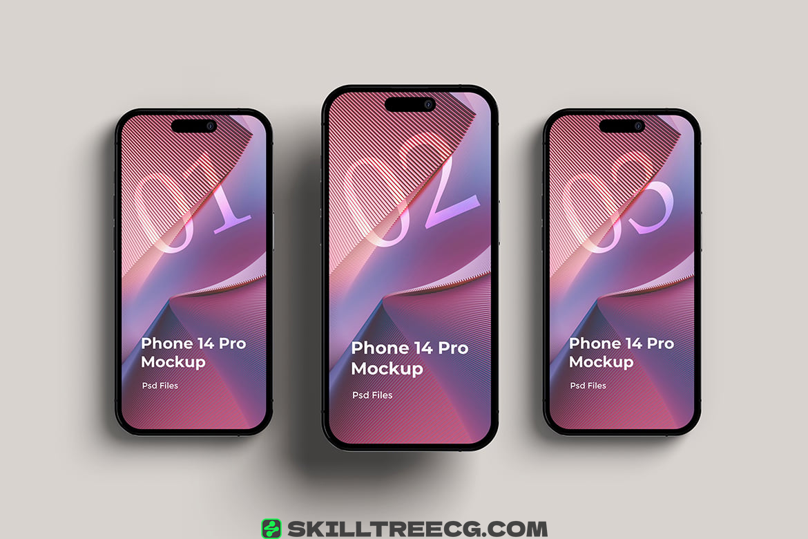 图片[7]-Smartphone 14 Pro Mockup Set（175085）-技能树